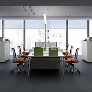 Postazione di Lavoro Modulare con Pareti Divisorie, Scrivania Professionale per Uffici Open Space - Product Image 4