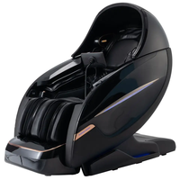 Deluxe Dual-core 4D SL piste zéro gravité électrique prostate 3d 4d chaise de massage chaleur