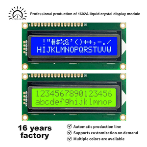 JXDC <span class=keywords><strong>LCD</strong></span> 1602A 16x2 <span class=keywords><strong>LCD</strong></span>字符显示模块 5V 3.3V 并行I2C背光STN屏 工业OEM批发 - Product Image 2