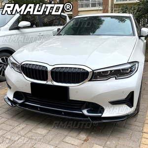 Front Bumper Lip Spoiler Diffuser <b>Splitters</b> Body Kit Aprons Cover Guard Trim for BMW 3 Series G20 G21 320i 325i 2019-2022 - Product Image 5