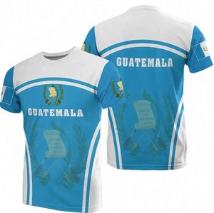 Camiseta de sublimación con estampado blanco del <span class=keywords><strong>escudo</strong></span> de armas de Guatemala para ropa de hombre, camisetas con cuello redondo, camiseta de gimnasio Premium - Product Image 3
