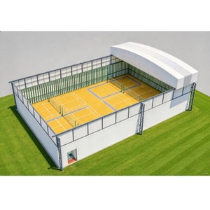 Toldo eléctrico para el estadio de pádel, el estadio deportivo tiene un techo retráctil, techo de estructura de acero de gran envergadura para campos deportivos. - Product Image 2