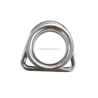 Huifeng OEM personnalisé anneau triangulaire en métal grand anneau en acier inoxydable artisanat marin polyvalent robuste anneau Triangle soudé