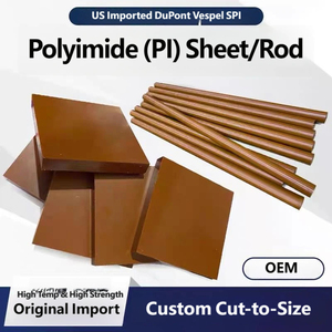 US Original Vespel SP1 PI Brown <b>Plastic</b> <b>Rod</b> Custom Diameter Moulding Service - Product Image 6
