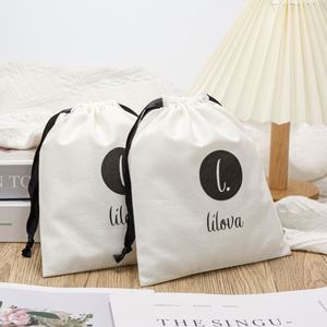 Custom Cotton Jewelry Gift <b>Pouch</b> <b>Drawstring</b> Watch <b>Pouch</b> Soft <b>Pouch</b> Packaging Cotton Bags - Product Image 2