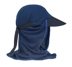 折叠式户外钓鱼沙滩椅便携式帽子防晒UPF50 + 定制太阳帽，带面颈皮瓣防紫外线宽