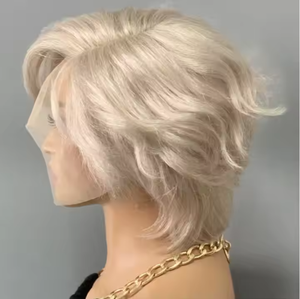 วิกผมสั้นทรงพิกซี่แบบสั้นวิก<span class=keywords><strong>ผม</strong></span>แท้สีบลอนด์ผมมนุษย์เอชดี13X5X1วิกผมตัดลูกไม้พิกซี่<span class=keywords><strong>ผม</strong></span>แท้ - Product Image 2