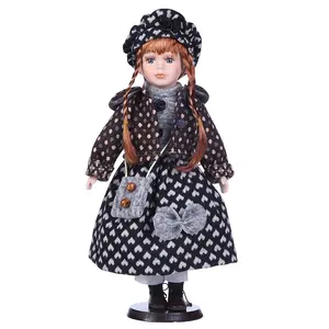 Wholesale beautiful custom 18 inch girl american doll countryside porcelain girl doll