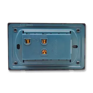 110-250V Professional US Standard 6 Pins Wall Socket Double Universal Socket