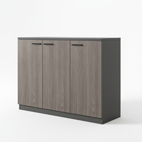 Armoire de classement de bureau moderne en MDF, armoire de classement à faible hauteur combinable librement, armoire de rangement de bureau à 2 portes