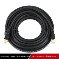 Câble Ethernet Cat 8, câble de raccordement Internet haute vitesse 40Gbps 2000Mhz SFTP LAN avec connecteur RJ45 pour modem, routeur, PC