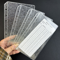 Nuevas Fundas Transparentes de PVC con Doble Bolsillo, 6 Orificios, Apertura Lateral sin Cierre, Sobres para Presupuesto A7, Bolsas Impermeables para Archivar Documentos