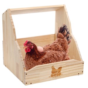 กล่องรังไก่ไม้ติดผนังสำหรับวางไข่ในเล้าไก่ ที่อยู่อาศัยสัตว์ปีกอเนกประสงค์ บ้านไก่ไม้ - Product Image 5