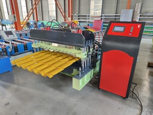 Nhôm kim loại lợp sắt tấm ván lợp làm tráng men ngói <span class=keywords><strong>roll</strong></span> hình thành máy - Product Image 5