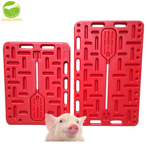 Pig Farming Pig Equipment Accessories Red Plastic Pig Baffle Sorting <strong>Board</strong> Thicken <strong>Herding</strong> Manual Blocking <strong>Board</strong> Pig Farm - Product Image 3