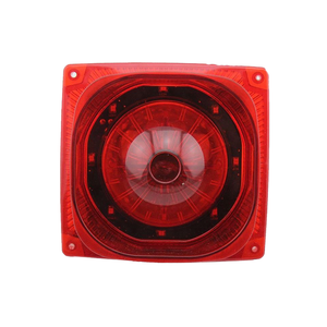 Sirène d'alarme incendie avec lumière stroboscopique |   Alarme incendie IP55 étanche en plastique ABS, 105 dB, <span class=keywords><strong>8</strong></span> tons, détection 10-20 m pour usage industriel - Product Image 1