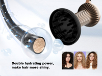 Sèche-Cheveux Professionnel 2 en 1 800W avec Diffuseur Amovible, Outil de Coiffage Ionique pour Cheveux Bouclés