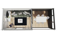 Cabanes en bois préfabriquées Maison en bois préfabriquée Chambre de jardin préfabriquée avec véranda - Patio en bois durable pour la détente dans le jardin et la cour