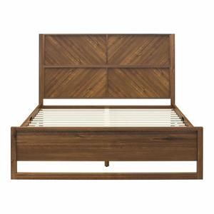 Adjustable Wooden King <b>Bed</b> <b>Frame</b> for Bedroom with Velvet Upholstery - Product Image 3