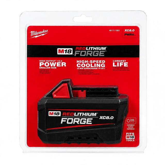 New FORGE M18 XC6.0Ah/8.0Ah  Power Tools Battery Pack 18V 21700 Replacement Battery Cordless Power Tools Lithium-ion Battery
