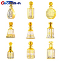Diffuseurs de parfum transparents populaires sur le marché du Moyen-Orient, bouteilles en verre de forme octogonale