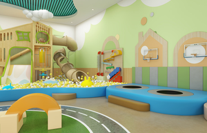 Proveedor de China, Color y tamaño personalizados, tobogán interior para niños, juegos de juegos suaves, muebles para patio escolar - Product Image 4