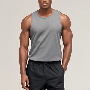 Débardeurs décontractés pour hommes en gros, 100% coton, anti-UV, écologiques, 180g, séchage rapide, performance, broderie machine - Product Image 5