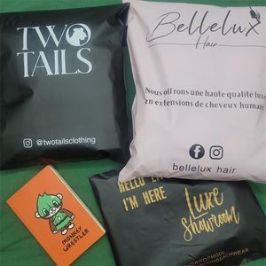 Enveloppes en poly de colis de couleur blanche biodégradables personnalisés en plastique expédition affichage emballage Polymailer Sacs postaux <span class=keywords><strong>pour</strong></span> vêtements - Product Image 6