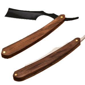 <span class=keywords><strong>Kit</strong></span> de démarrage complet pour débutants pour affûter les rasoirs turcs droits en acier inoxydable, avec manche en bois, pour hommes - Product Image 3