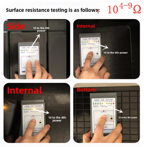 Không dễ dàng bị biến dạng màu đen chống tĩnh điện lưu trữ hộp hậu cần hộp ESD hộp nhựa với nắp - Product Image 4