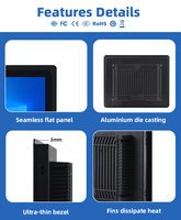Moniteur LCD industriel à écran tactile personnalisé Ip65 avec moniteur LCD industriel de 15.6/18.5/19/21 pouces