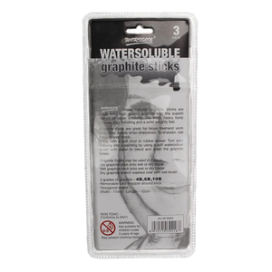 <span class=keywords><strong>3</strong></span> قطعة Watersoluble الخشب خالية الجرافيت العصي مجموعة انطباعات و التظليل أقلام الرسم أدوات اللوازم الفنان - Product Image 3