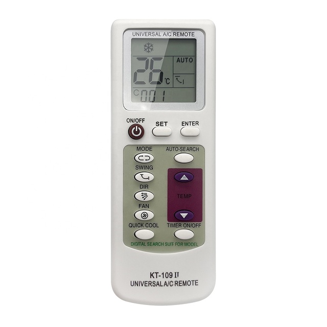 KT-109II Ac Remote Universal air Conditioning Remote Control Ac Remote Control air Conditioner Part air Conditioner Spare Part