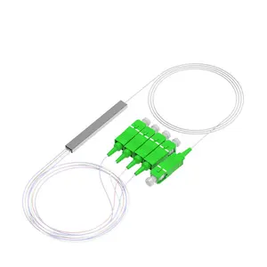 1*4 0.9Mm Plc Splitter Met Sc/Apc Connector Productie Glasvezel Plc Splitter