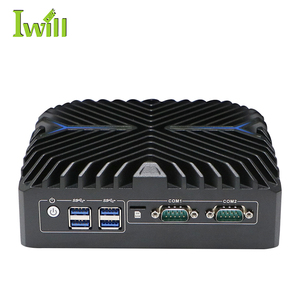 Fanless <span class=keywords><strong>mini</strong></span> pc 12th gen N3222 chiosco incorporato pc i5 12th gen <span class=keywords><strong>dieci</strong></span> core 2 * RJ45 LAN per robot AI - Product Image 1
