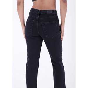 High-Waisted Breathable Mom Fit Jeans for <b>Ladies</b> Skinny <b>Loose</b> Flared Bootcut Embellished Droplets Ripped Long <b>Trousers</b> - Product Image 1