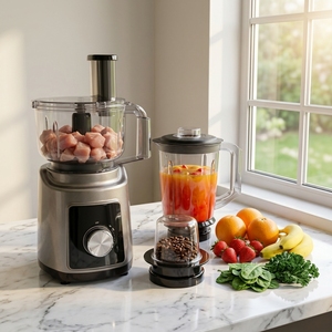 Mixeur portable multifonction <span class=keywords><strong>4</strong></span>-en-1 avec pot incassable en PC de 1,6 L, 800 W, pour jus et glace pilée, anti-fuite - Product Image 1