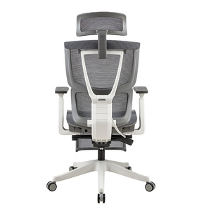 Ghế xoay cao cấp thoải mái màu xám dành cho giám đốc, lưng cao, thiết kế công thái học, có lưới và hỗ trợ thắt lưng - Product Image 5