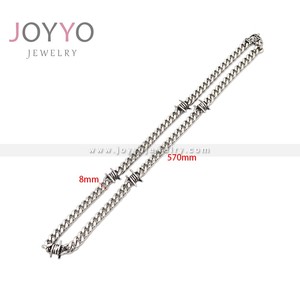 Cadena Cubana Plateada de Alta Calidad al por Mayor, Collar de Acero Inoxidable 316L con Personalidad para Hombre - Product Image 4