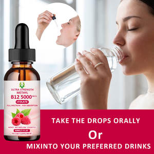 Oem Odm Vitamine B12 Vloeibare Druppels 5000mcg Met Folaat Vitamine B6 Co-Enzym Q10 Boost Energie Full Spectrum Vitamine B12 Supplement - Product Image 6