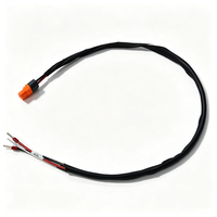 Câble d'alimentation DC-DC XT60i femelle vers borne annulaire 500mm 16AWG avec fil de commande marche/arrêt à distance pour système d'alimentation de robot