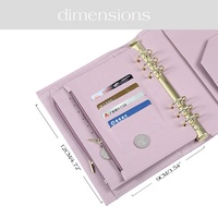 Meilleures ventes Etsy : Porte-documents A5 en cuir litchi souple avec emplacements pour cartes double face pour organiseurs personnels