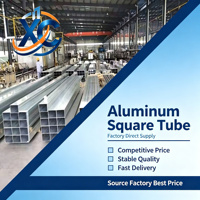 Tube carré en aluminium 6060 3003 extrudé, finition usinée, utilisé pour le support de conduits de ventilation CVC
