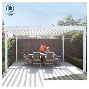 <span class=keywords><strong>Auvent</strong></span> pergola en aluminium de style moderne, sur mesure, de haute qualité Optima, pour l'entrée de villa en extérieur, portes d'entrée - Product Image 2