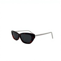 Lunettes de soleil œil de chat pour femme 953, anti-radiation UV400, monture carrée pleine bordure, pour l'extérieur et la plage