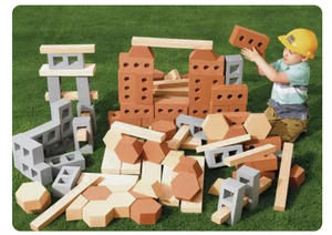 Ensemble de blocs de construction éducatifs en mousse EVA souple de conception OEM à l'échelle 1:8 pour enfants - 40 pièces sur le thème des bâtiments modernes - Product Image 2