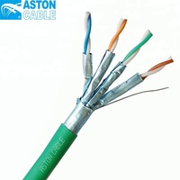 Kabel Jaringan Ethernet UTP CAT6/CAT5/CAT7/CAT8 Tembaga Murni 100% Berkualitas Tinggi, Kabel Luar Ruangan SFTP, Kotak Warna, 305M untuk Luar Ruangan