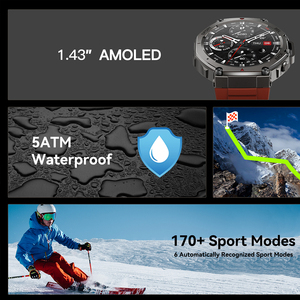 Reloj Inteligente <span class=keywords><strong>Gloryfit</strong></span> Pro 2026 con GPS, Resistente al Agua, Pantalla AMOLED, Llamadas por Bluetooth, Batería de 500 mAh para Deportes al Aire Libre y Fitness, DM58 - Product Image 2