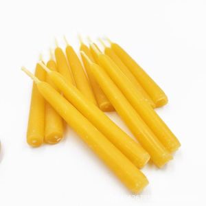 Vente en gros de mini-bougies artisanales en cire d'abeille 100% pure, faibles quantités minimales de commande (100 pièces), écologiques, non parfumées, pour le yoga, la méditation et la relaxation - Product Image 4