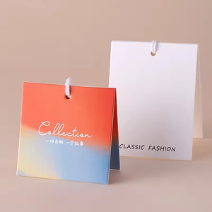 Embossed logo Luxury Recyclable Cardboard Custom Printing Hang Tags for Clothing - Product Image 2